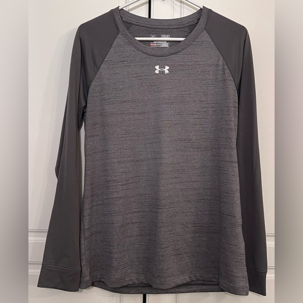 Under Armour HeatGear Loose Fit Long Sleeve Shirt - 2-tone Gray - M